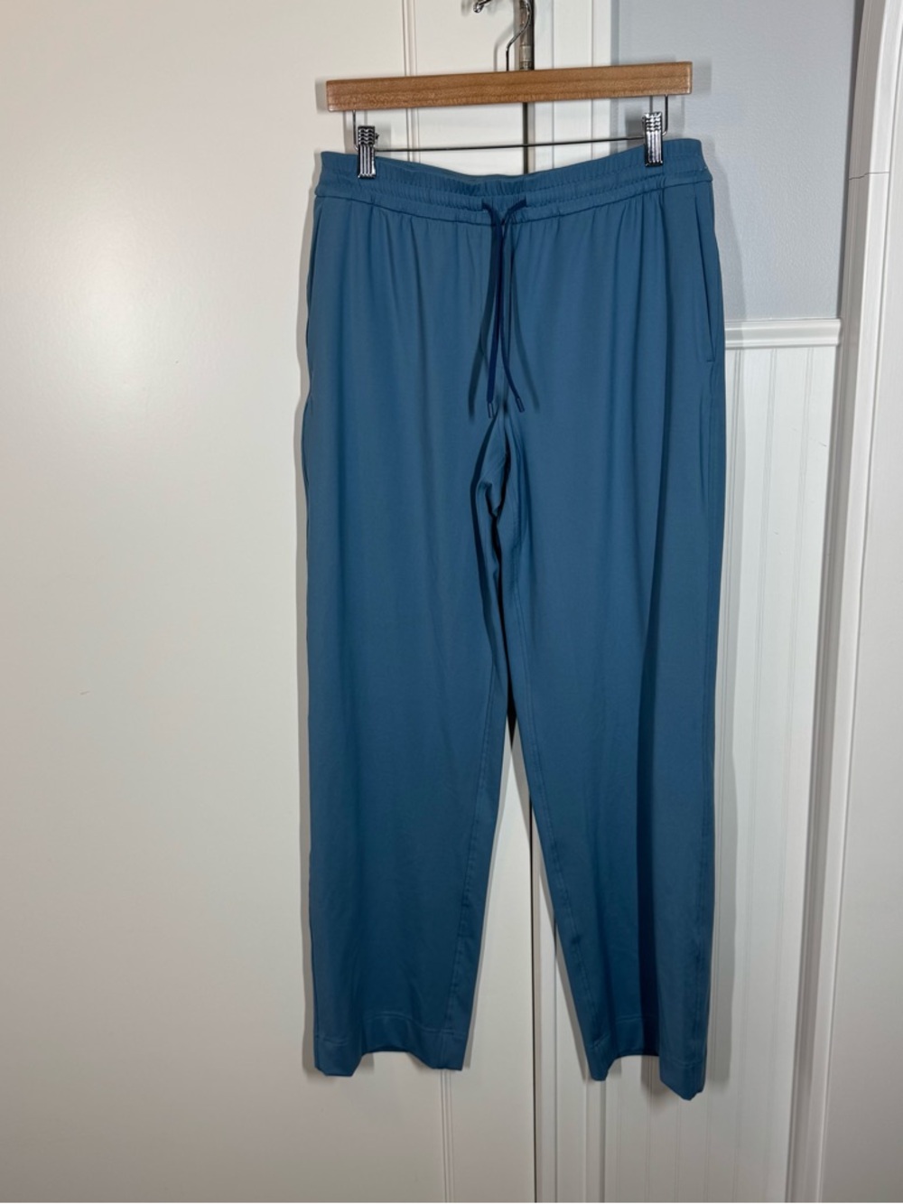 Lululemon Luxtreme Straight-Leg Mid-Rise Pants Trouser Utility Blue Travel City - Picture 2 of 10